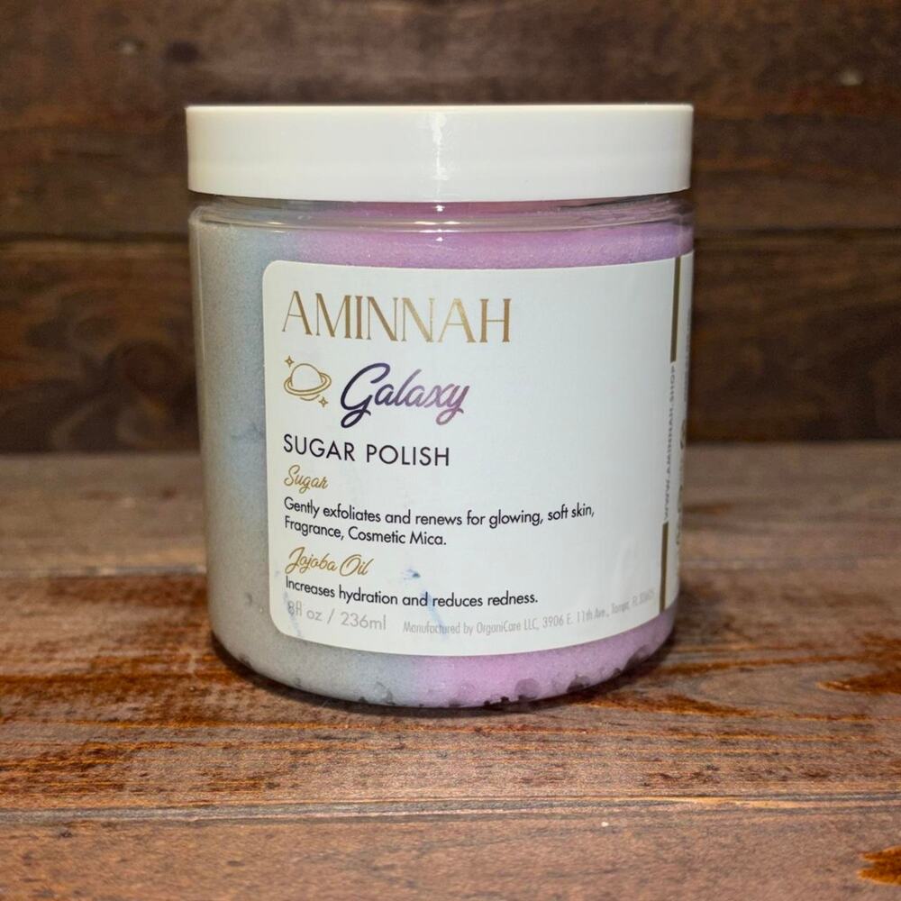Aminnah galaxy sugar polish 8 ounces